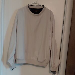 Tommy Hilfiger Men's Beige Crewneck Golf Pullover Windbreaker. Size XL